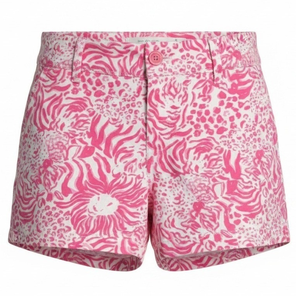 Lilly Pulitzer Callahan Shorts Get Spotted Pink Lion Size 2 - Picture 1 of 6
